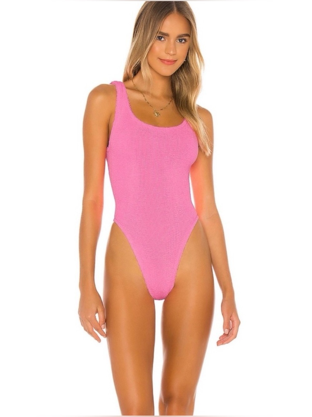 Hunza G Pink One Piece Swimwear